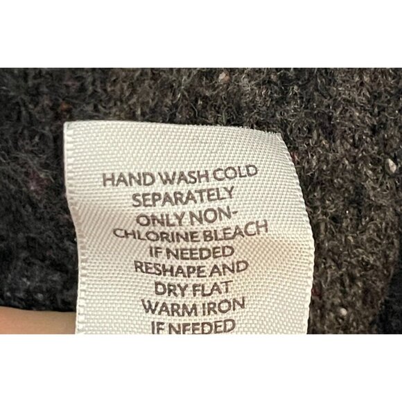 Pure Jill Women Speckled Wool Blend Lagenlook Goblincore Keyhole Tunic Sweater M - Picture 13 of 13